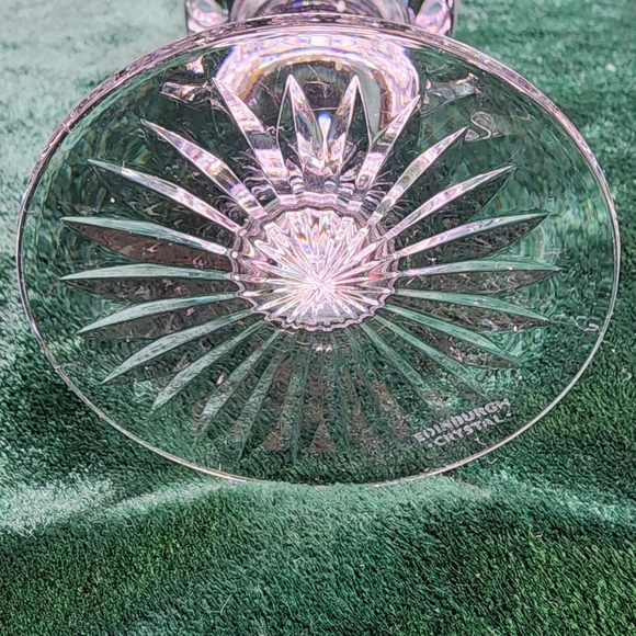 EDINBURGH CRYSTAL STAR OF EDINBURGH CLARET WINE GLASS MONOGRAM "N" STEMMED WATER - Picture 4 of 7